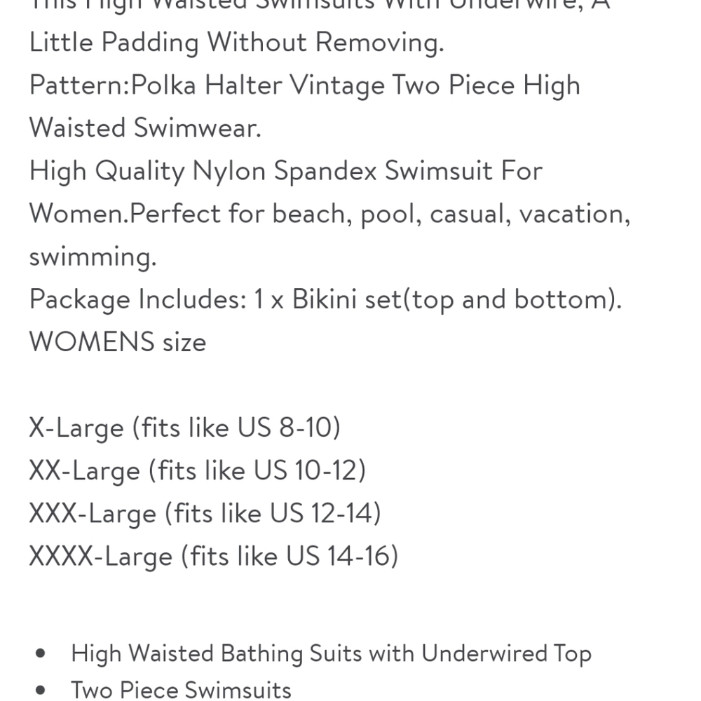 NEW High Waisted Bikini Set - Picture 7 of 8